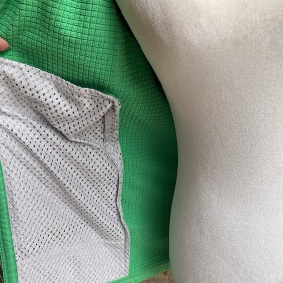 Patagonia Women’s R1 Regulator Grid Fleece Green Full Zip Polartec Jacket Small - Picture 9 of 14